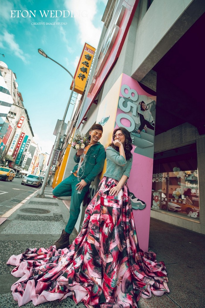 街拍婚紗照,婚紗照風格,婚紗攝影,拍婚紗